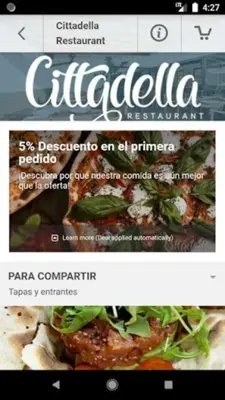 Cittadella Restaurant android App screenshot 6